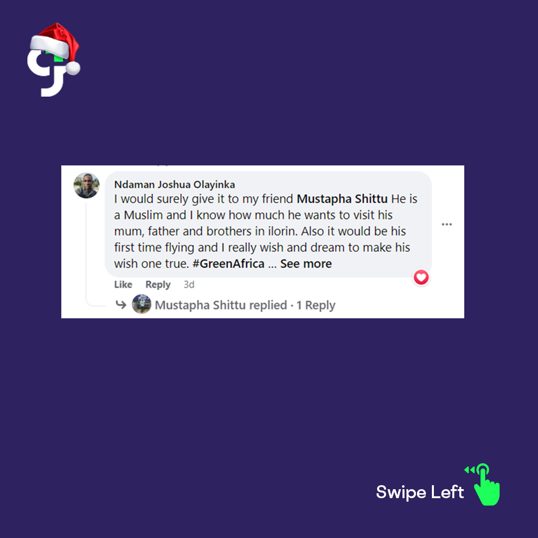 greenafrica's tweet photo. *Drum Rolls*🥁
Thanks to everyone who nominated their spouses, friends, parents and siblings.
Please send us a DM. A gCare Specialist is on standby to attend to you.
#GreenAfrica, #TheConnectors, and #gTrivia. https://t.co/GCoPgSHnsU