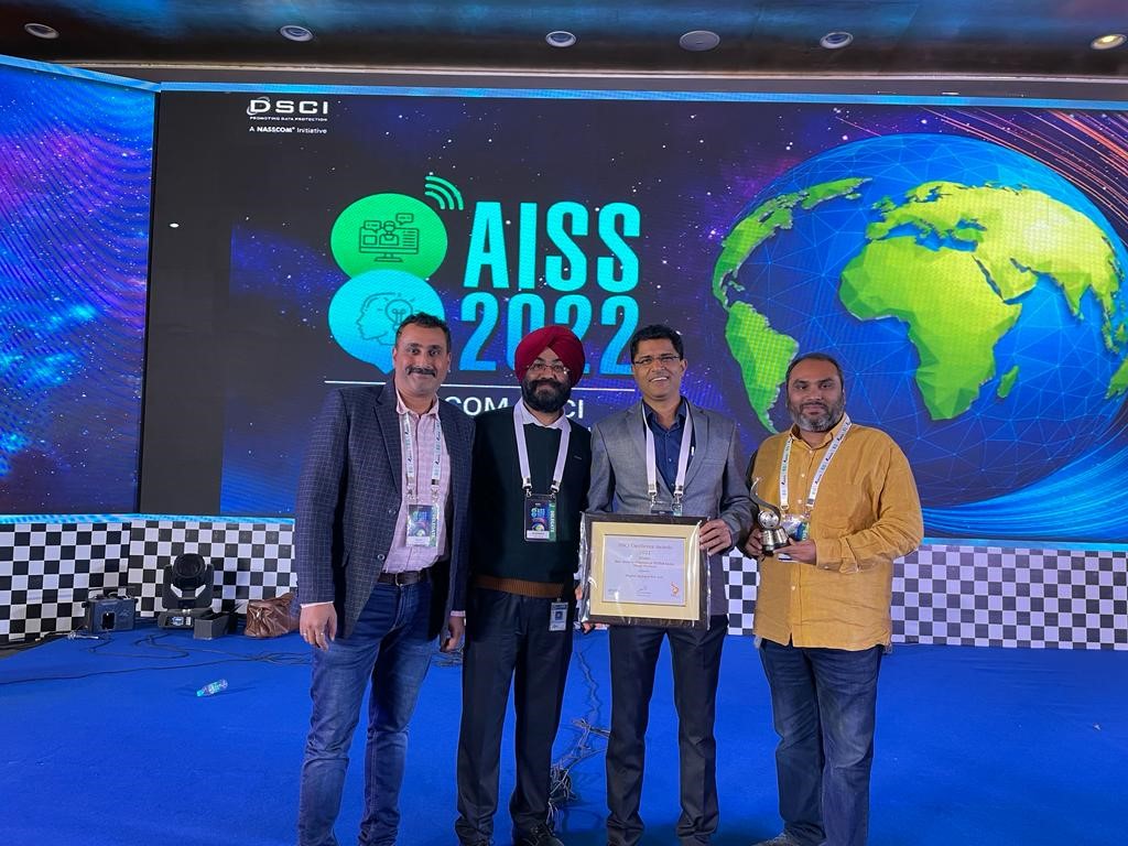 SystiqueStories's tweet image. .@hsccorp was adjudged as the winner of #BestSecurityPractices in #IT-#ITES sector in small/medium category organizations at the 17th @nasscom-@DSCI_Connect’s Annual Information International Security Summit 2022 (#AISS).
 
#SystiqueSolutions #HughesSystique #HSC #Nasscom #Awards