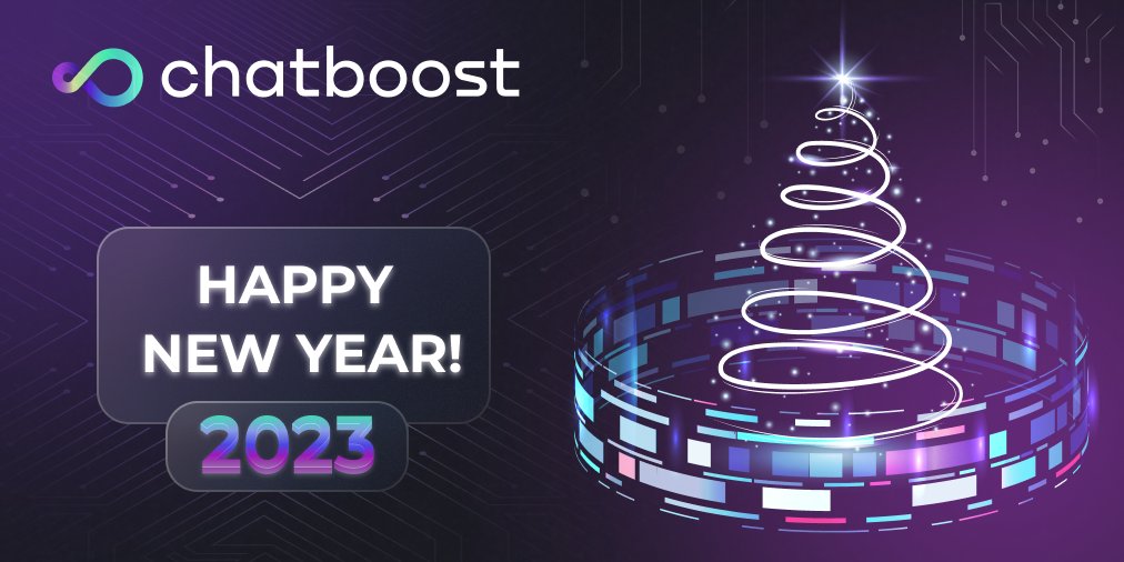ChatBoost's tweet photo. ☃️Seasons Greetings From The Chatboost Team☃️

*️⃣what an amazing 2022 we had*️⃣

💙our sincere appreciation to each of you for entrusting us with your projects💙

*️⃣we look forward to an even more amazing year to come*️⃣

 🎉a belated merry christmas and a happy new year ahead!🎄 https://t.co/x8QZvjBK82