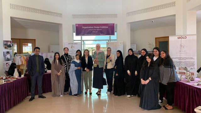 RUWBahrain's tweet photo. At the College of Business and Law, students of Dr. Al-Barghouthi’s Organizational Design course organized a final presentation exhibition around the topic of “Responsibility & Sustainability”, Students showcased sustainable and creative business projects.
#ruw #bahrain https://t.co/j8sD73POaa