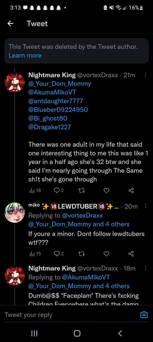 AkumaMikoVT's tweet photo. HEY GUYS !!

If you were followed by @vortexDraxx please block them immediately !! Theyre underage and theyre trying to involve 18+ streamers into their drama. 

Its not okay, and especially if someone has minors dni in their bio!! Please report and block them! https://t.co/7Un4WuDibo