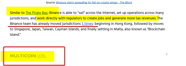 intel_jakal's tweet photo. @DrSoldmanGachs I am shocked. #multicoin's research analytical capability was tiptop. #binance's #piratebay analogy back in 2019 was the #ducksnuts https://t.co/0t1KWjw4jt