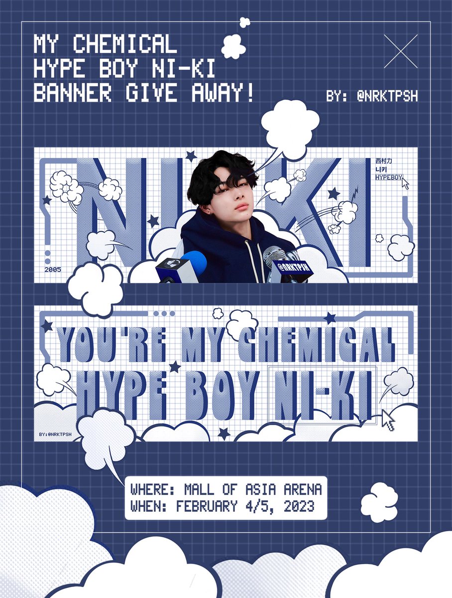 [ ENHYPEN Manifesto in Manila GA ]

↳ A fan support for our hype boy, Ni-ki! by <a href="/nrktpsh/">ʇʞ</a> ♡

• just like and rt to join the giveaway!
• open to all engenes esp nikrangdans.
• 1:1 ratio (limited only)

#ENHYPEN <a href="/ENHYPEN_members/">ENHYPEN</a> <a href="/ENHYPEN/">ENHYPEN OFFICIAL</a> #MANIFESTO_IN_MANILA