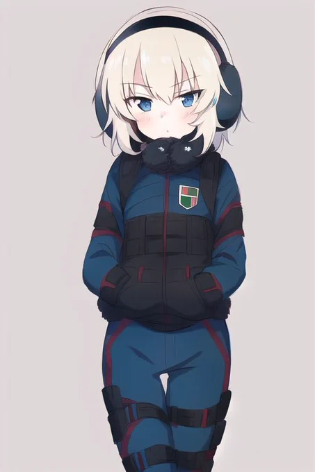 #NovelAI 防寒着 