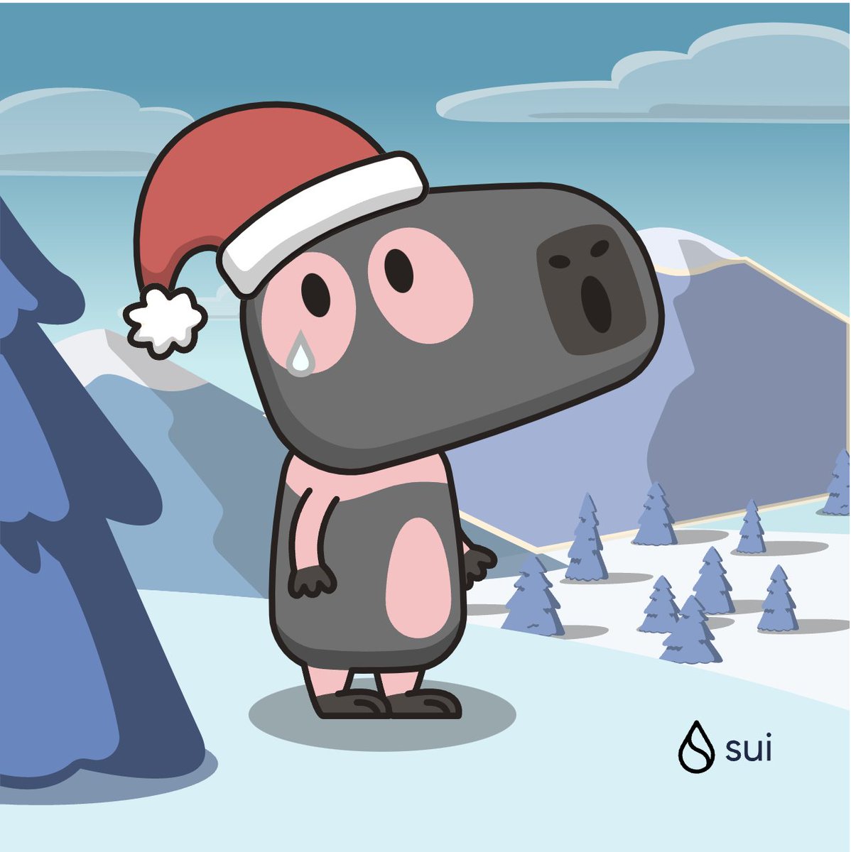 Clay: why do I always feel sad? I wish my friends were here so we can laugh while walking #CapyHolidays
