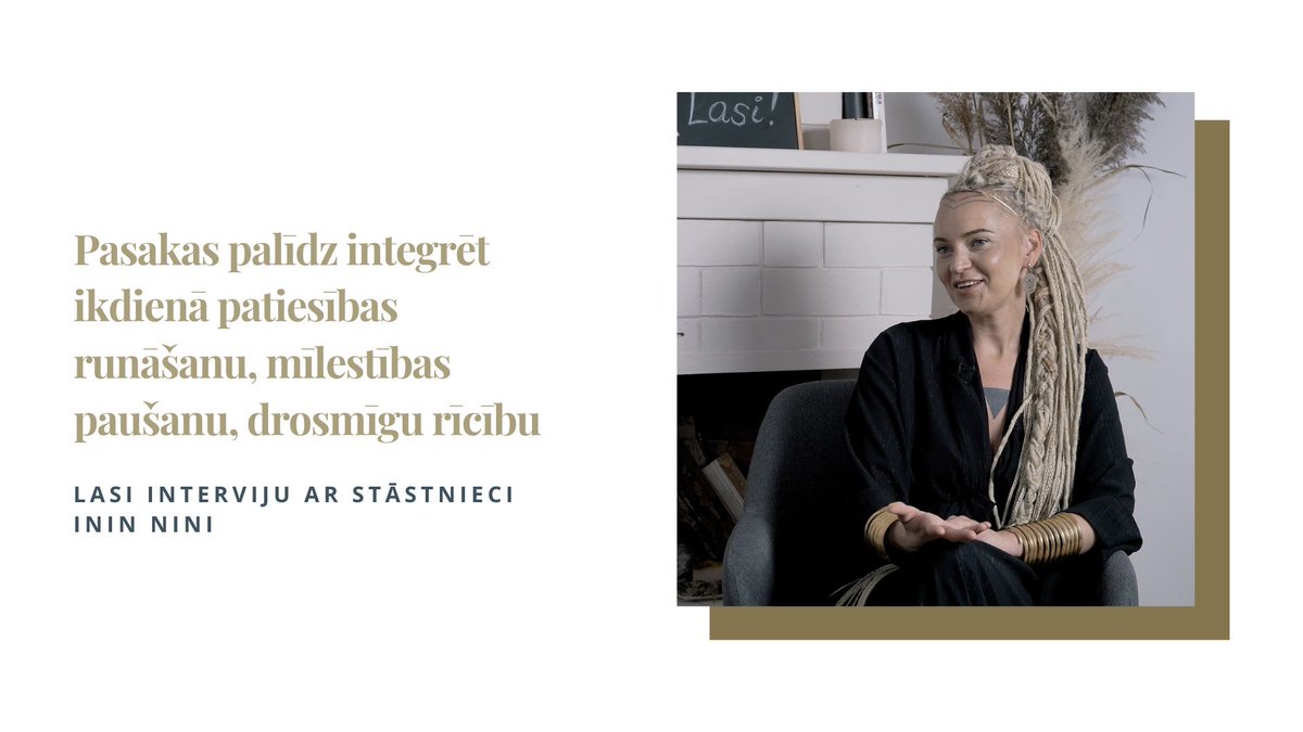 “Pasakas patiesi palīdz solītim pa solītim integrēt ikdienā patiesības runāšanu, mīlestības paušanu, drosmīgu rīcību,” intervijā projektam “Bibliotēka” saka stāstniece ININ NINI.
📚Lasi interviju ar ININ NINI mūsu mājas lapā!

🔗manabiblioteka.lv/inin-nini-pasa…