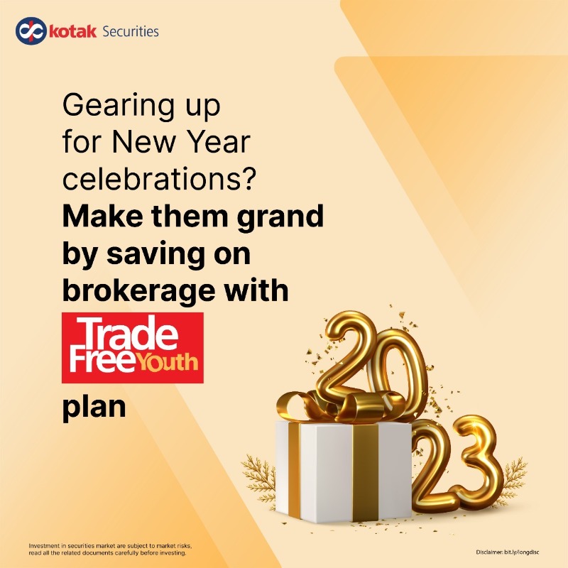 kotakneo's tweet photo. This new year’s party is going to be 100 x amazing, because saving on brokerage just got easier with our Trade Free Youth plan!
Disc: https://t.co/mM1sKSCLLA
#KotakSecurities #GiveNoBucks #BreakupWithBrokerage #ZeroBrokerage #TradeFreeYouth #Trading #Investments #StockMarket