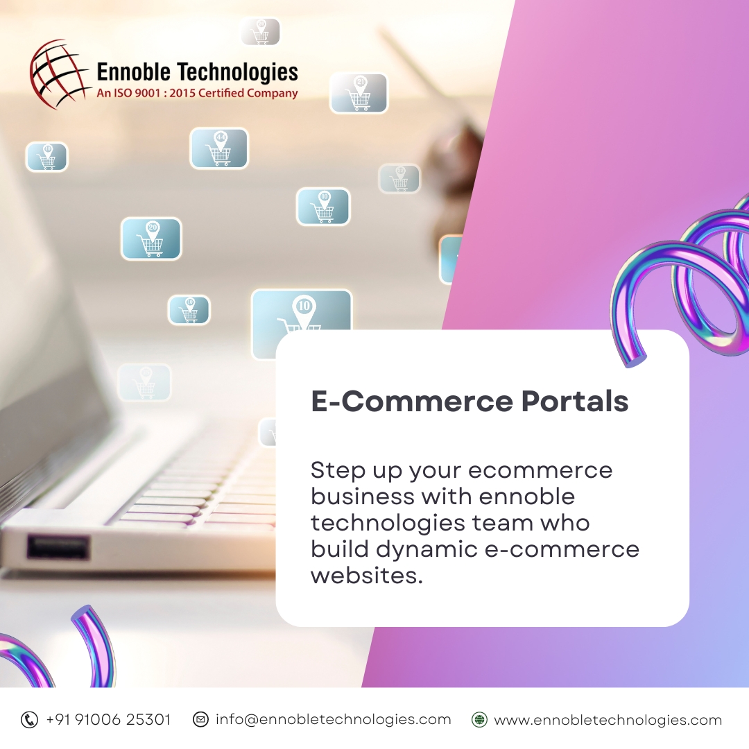 EnnobleTechno's tweet photo. Get the ultimate #ecommerce experience with #EnnobleTechnologies! With our secure and user friendly portal, you can shop with confidence knowing your personal information is kept safe
π +91 9100625301
π https://t.co/WyWyCQ9TRe
#ecommercesite #EcommercePortal #ecommercewesite https://t.co/5zKnJQLYFm