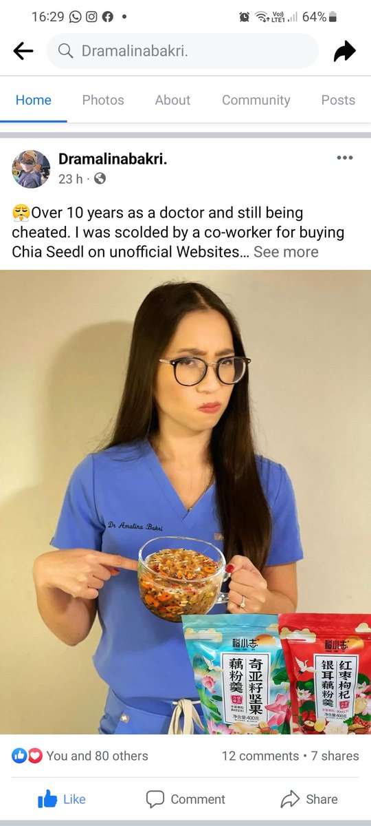 yradotdot's tweet photo. @DrAmalinaBakri betul ke u yg recommend ni doc..mcm cubaan guna muka u je ni..saw it on fb https://t.co/EtQdceZUkE