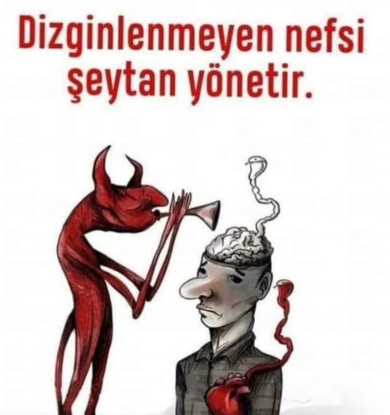 iblisolog's tweet photo. “Sonra (İblîs) (pusu kurup) onlara önlerinden, arkalarından, sağlarından ve sollarından sokulacağım ve sen onların çoğunu şükreden (kimse)ler bulamayacaksın.” (Â'raf:17. Ayet) https://t.co/3nWgEIzPan