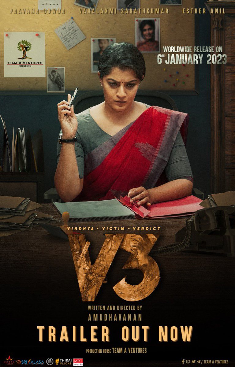 rparthiepan's tweet photo. வாழ்த்துகள்💐

 #V3Trailer
https://t.co/Mjd8Yqnnh6

@varusarath5 #Paavana @estheranil_ @Teamaventures @Amudhavananoffl @teamaventures @paatukaaran @Inagseditor @TamilStylist @PUKAZHENTHIPal1
@Mrtmusicoff https://t.co/lfMkYxqp6l