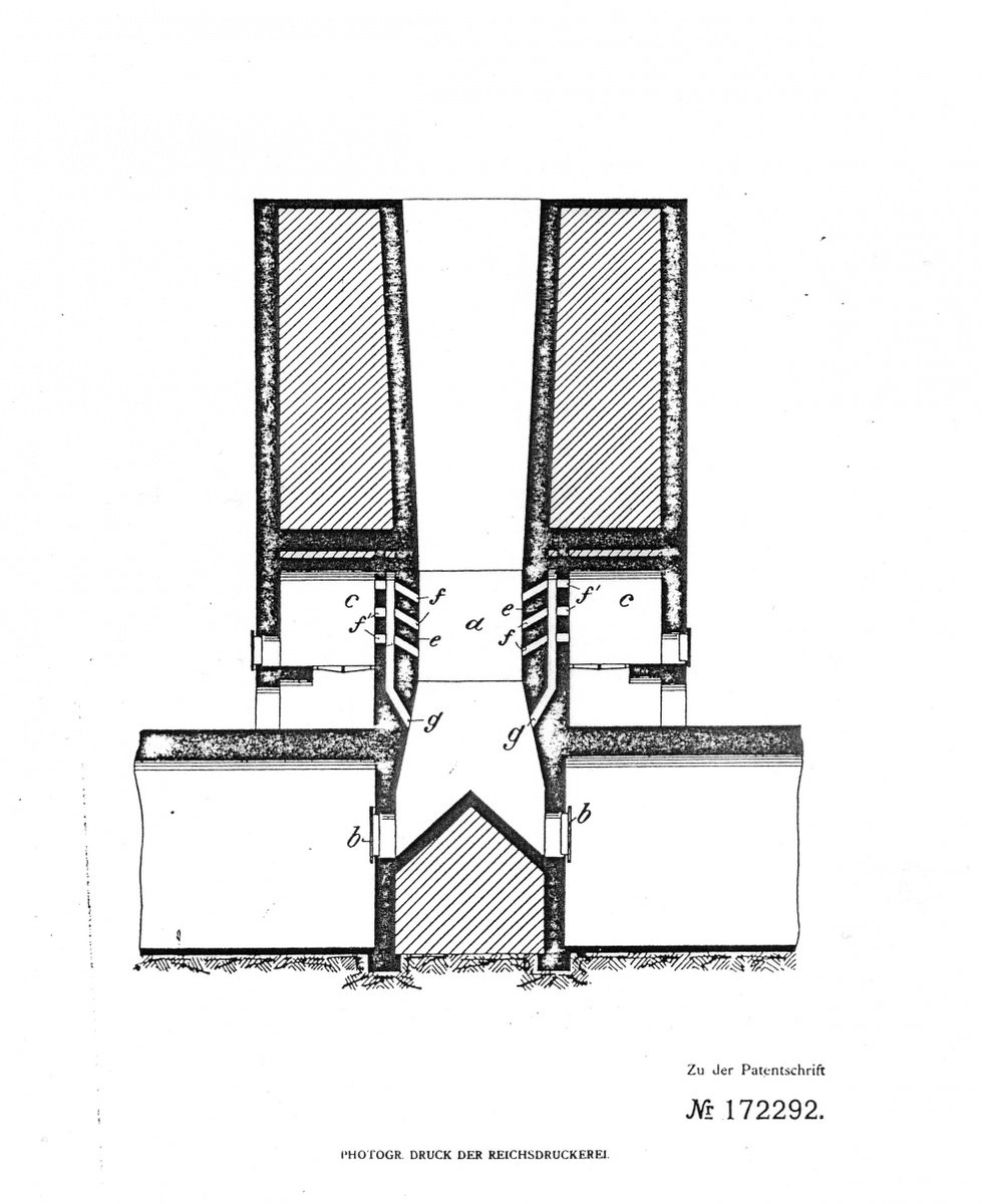 Gipsmuseum's tweet photo. Unser @museumdigital-Exponat des Tages via @auto_chirp: Diese #Zeichnung eines Schachtofens zum Brennen von Estrichgips stammt aus einer Patentschrift des Jahres 1905 (Patent-Nummer 172292). #Patent #Erfindung #Museum #Harz #Geschichte #digsMus https://t.co/HL6KBF2prQ https://t.co/eBfvxUBVif