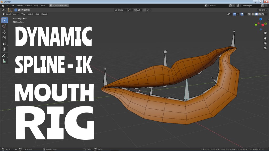BlenderNation on Twitter "Dynamic Mouth Rig WIP