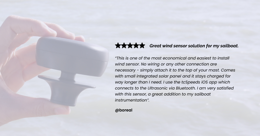 Thank you so much Boreal for your review on the Ultrasonic Portable Solar wind meter!.
#customerservice #review #calypsoinstruments #WindSpeed #winddirection #feedback #windsensor #sailing #sailingboat