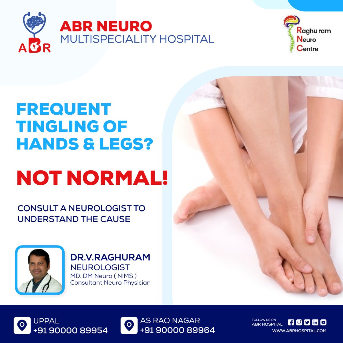 ABRHospital's tweet photo. Tingling can happen due to many reasons. Consult our Best Neurologist.
https://t.co/auyC2XZiB0 

#uppalhospital #neurologist #neurocare #besthospital #neuro #abrhospital #uppaldoctor #Uppal #neurophysician #neuropathy #nervespecialist #twitchingmuscle #ALS #tingling #drraghuram https://t.co/yJZOF4xrIV