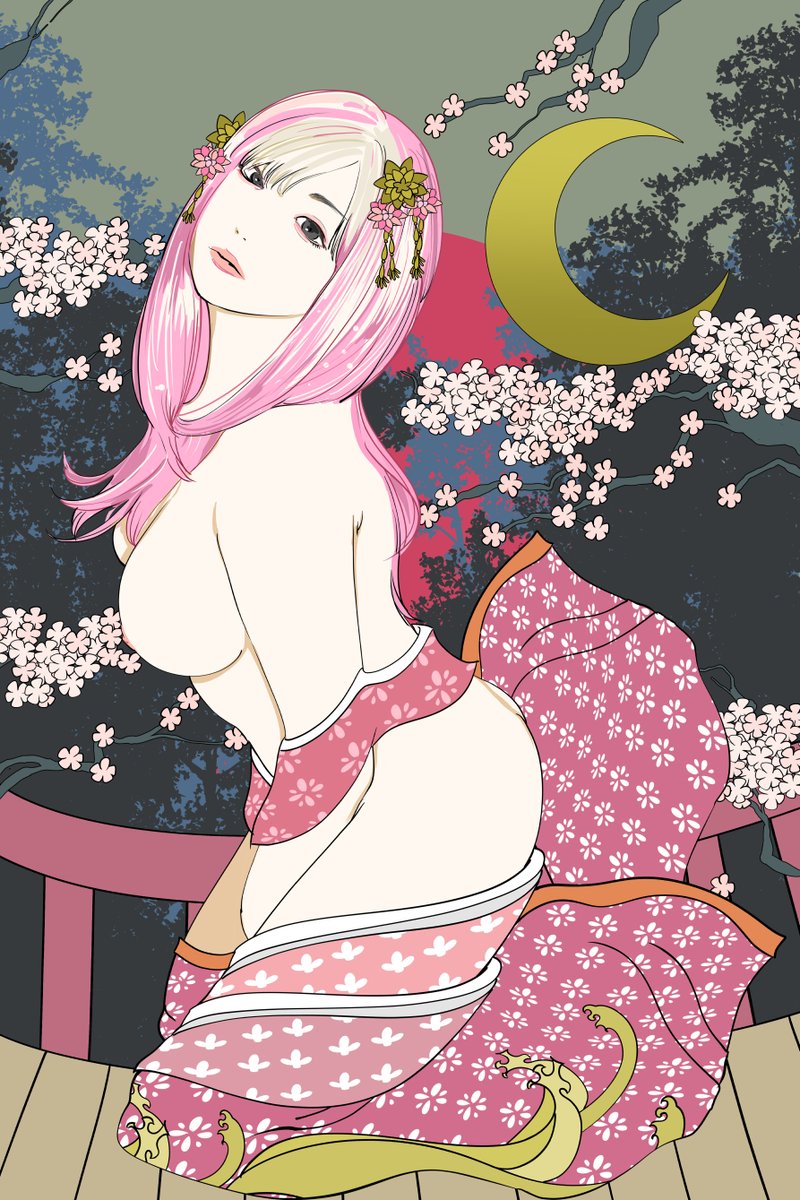 「モデルさん絵みて 」|かざあなのイラスト