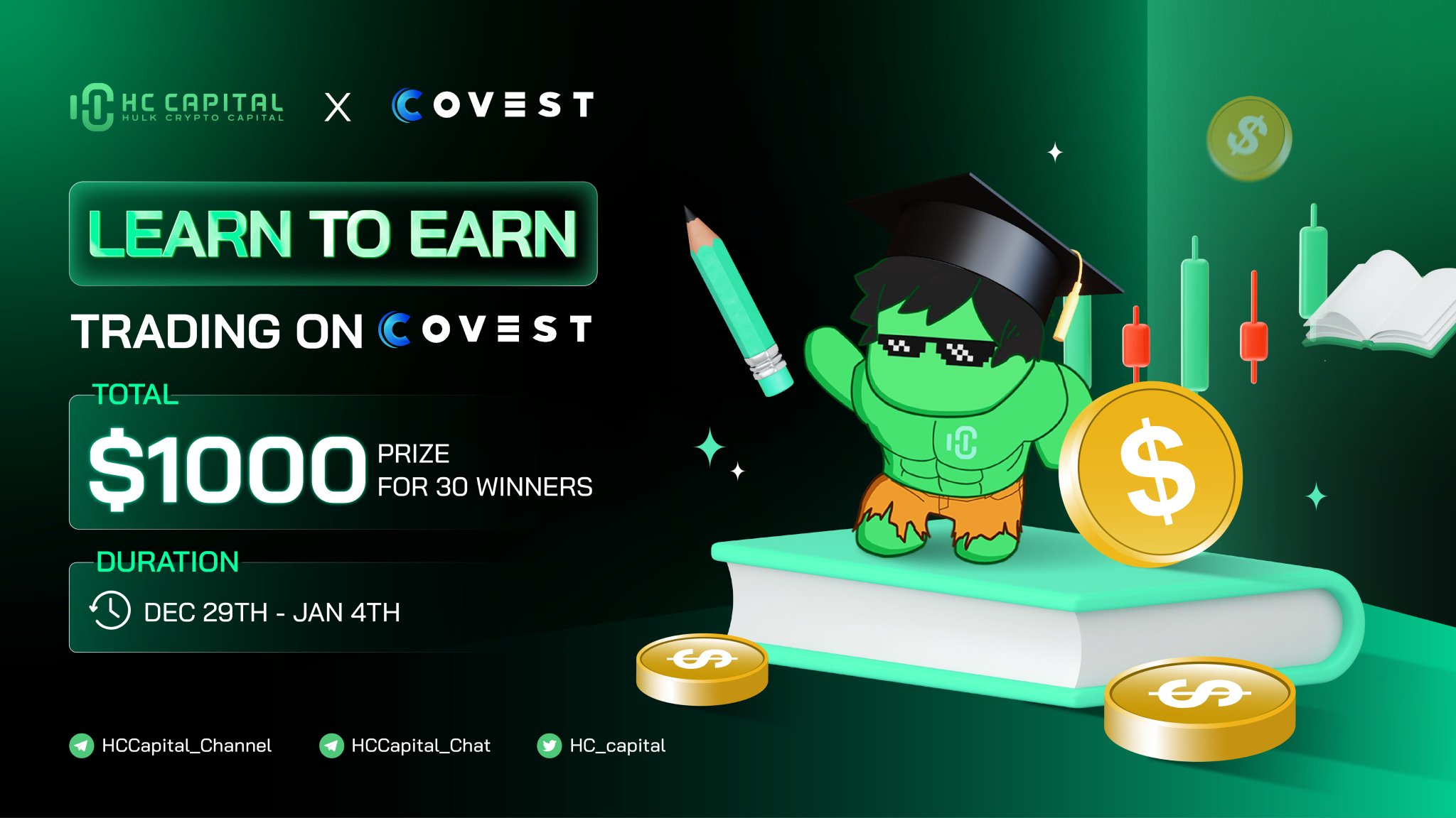 HC Capital on Twitter "HC CAPITAL x COVEST_Official 📚 Learn To Earn