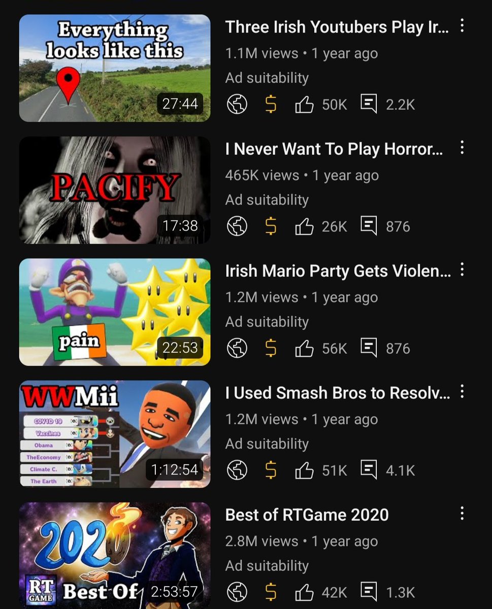 RTGameCrowd's tweet image. I am so sorry to have to keep tweeting this - but overnight, 6 more of my videos have now become limited suddenly, including my Best of 2020. No notification from YouTube at all on any of these. This is genuinely awful @TeamYouTube