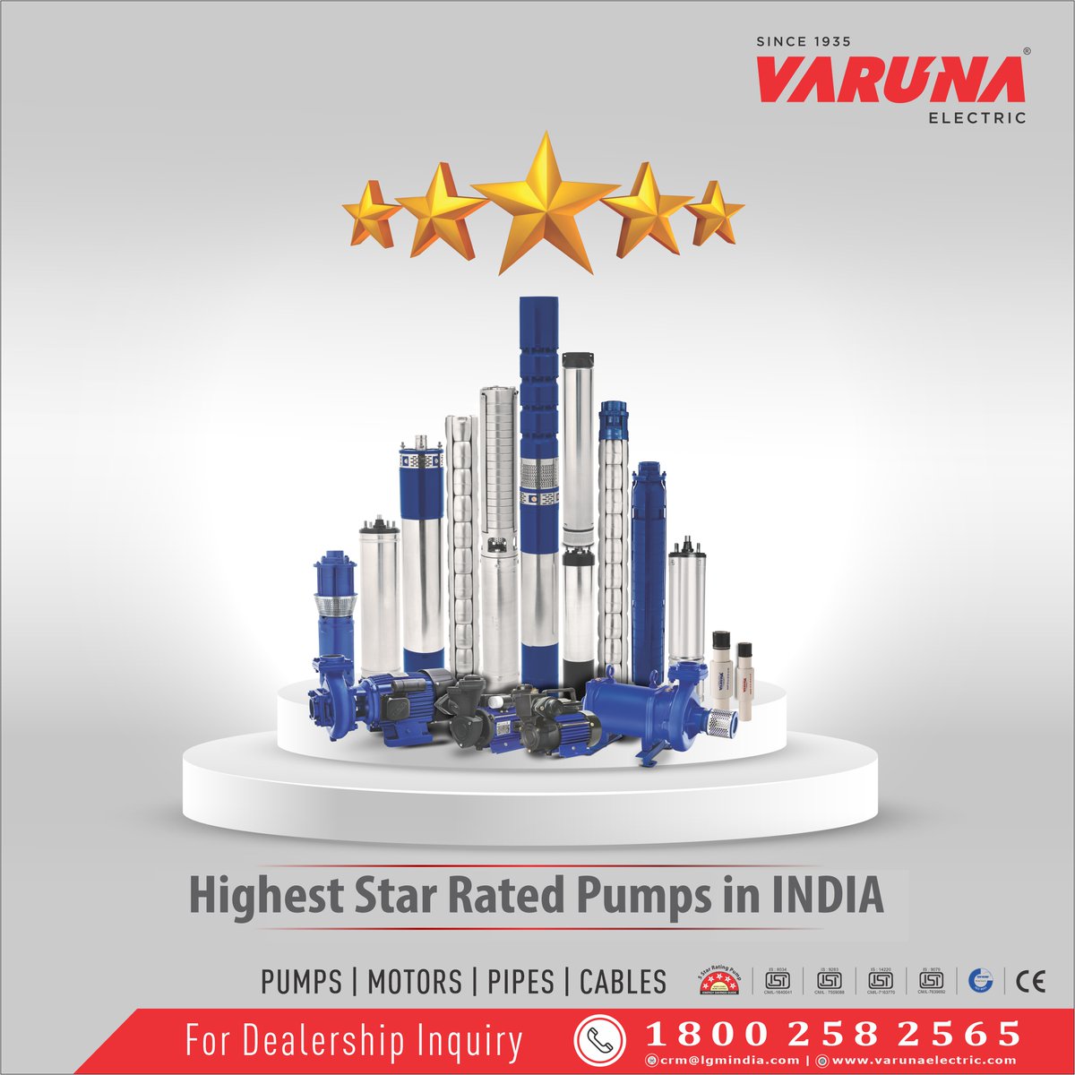 koel_fd's tweet photo. Highest Star Rated Pumps in India!
Check out our wide variety of pumps : https://t.co/aAxNtNpsfd

.
#VarunaPumps #VarunaElectric #CentrifugalMonoblockWaterPump #SelfPrimingPumps #HorizontalOpenwellSubmersiblePumps #WaterPumps #EasyWaterSupply #MonoblockPump #NoVoltageProblem https://t.co/rtSpRAnpd1
