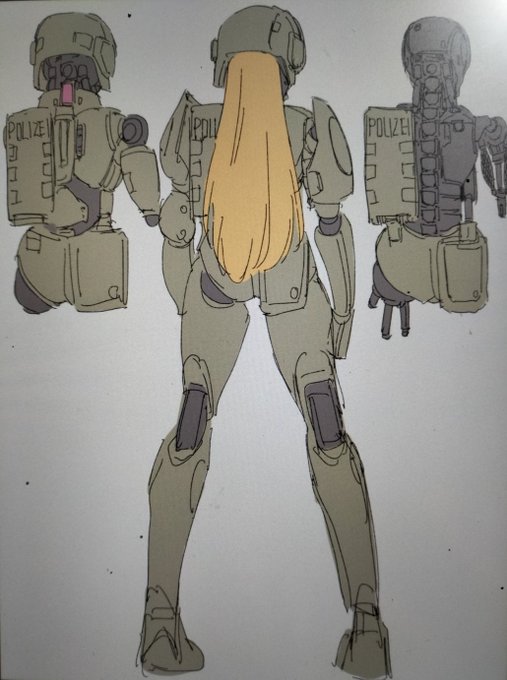 まだまだイメージを纏める段階ですがドイツ版DPDロボ娘さんのラフになります(⁠◍⁠•⁠ᴗ⁠•⁠◍⁠) 