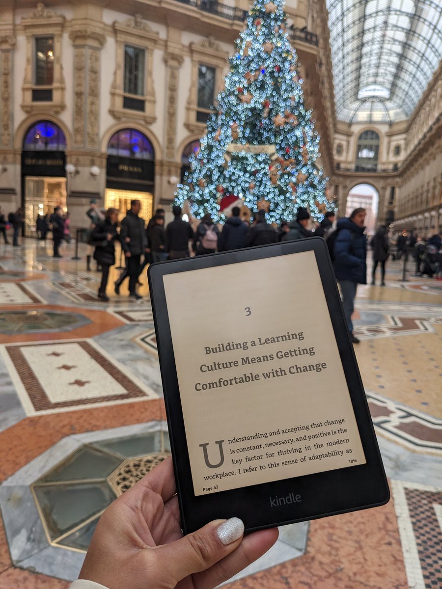 Finally bought <a href="/theshelleylynn/">Shelley Osborne</a>'s the 'Upskilling Imperative' after I saw her speak about cohort based learning at <a href="/devlearn/">DevLearn</a>. As I read from Milan this morning, I appreciate how she introduces a framework, explains it simply, &amp; shows how she's put it into practice at Udemy.