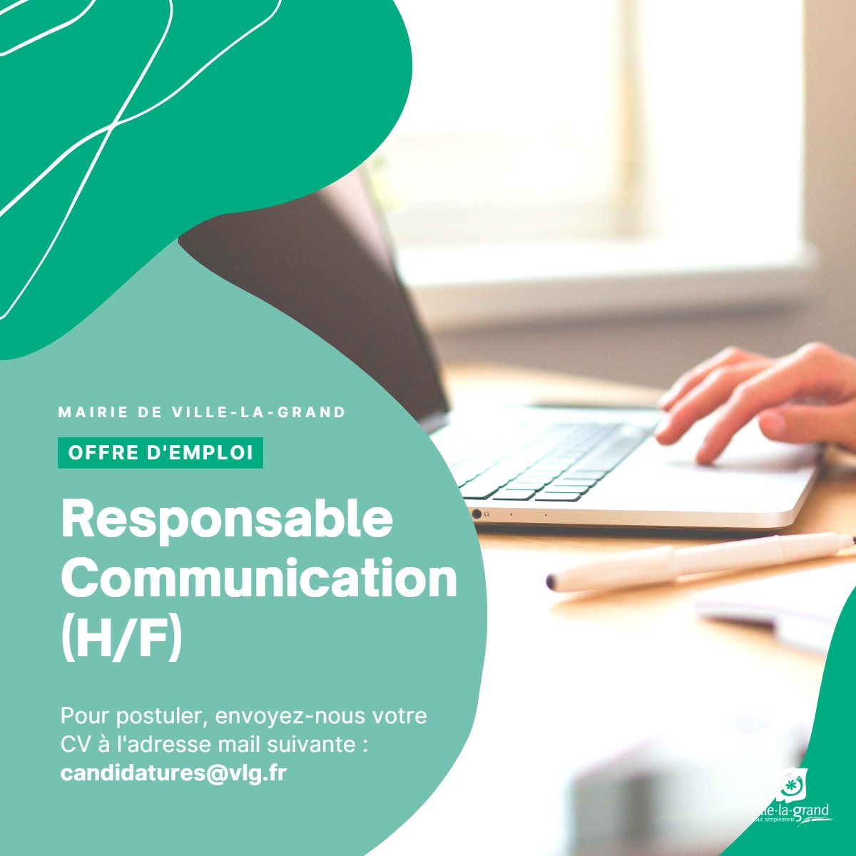 [ OFFRE D'EMPLOI ] 📣

La Mairie de Ville-la-Grand recrute un(e) Responsable Communication.

Poste à pourvoir dès que possible !

Pour en savoir plus sur cette offre, rendez-vous sur : lnkd.in/eadh77_D

#villelagrand #OffreEmploi #responsablecommunication