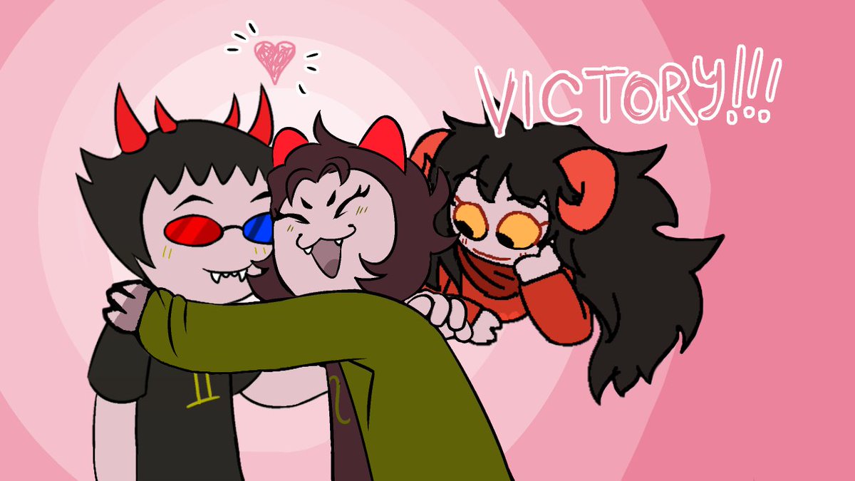 PYROPECHALK's tweet photo. Pale lesbian lovers #Homestuck #arasolnep https://t.co/T8SeBCRCjM
