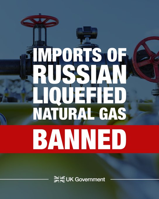 Imports
                                                          of Russian
                                                          liquefied
                                                          natural gas
                                                          BANNED
