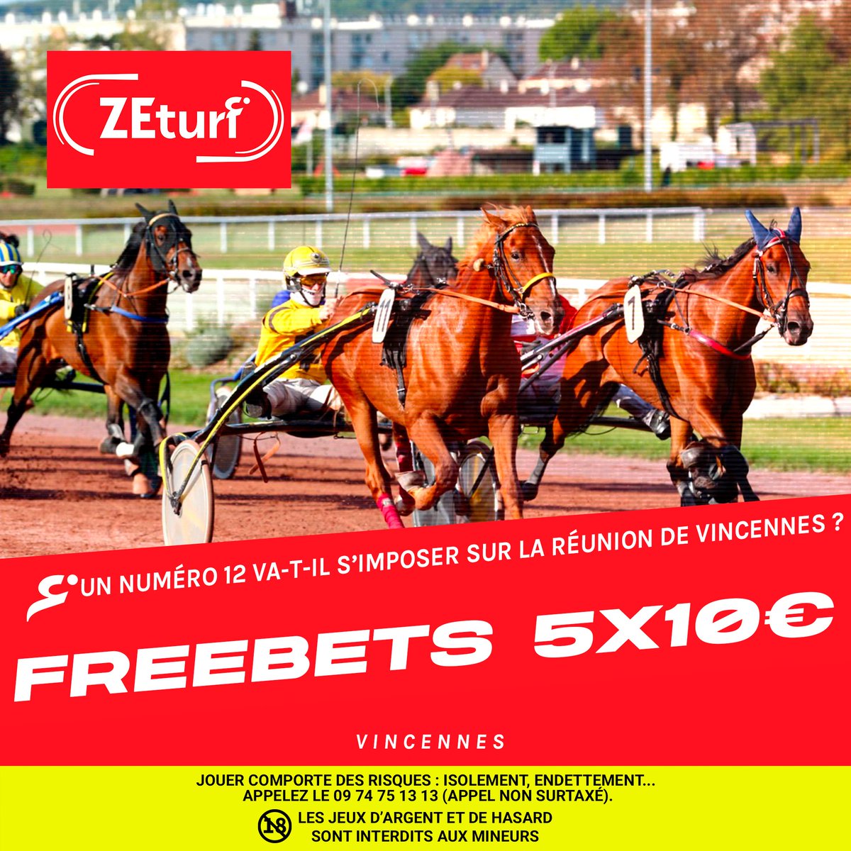 ZEturfFr's tweet photo. 🐴 𝗦𝗼𝗰𝗶𝗮𝗹 𝗧𝘂𝗿𝗳𝗶𝘀𝘁𝗲

📅 Nous sommes en toute fin du 12eme mois, alors on vous offre 5X10€ de crédits de jeu non retirables si vous trouvez si un cheval avec le numéro 12 s'impose sur la réunion de Vincennes (29/12).

🔁 RT + répondez OUI ou NON + login pour jouer ! https://t.co/LIxxYFvsGG