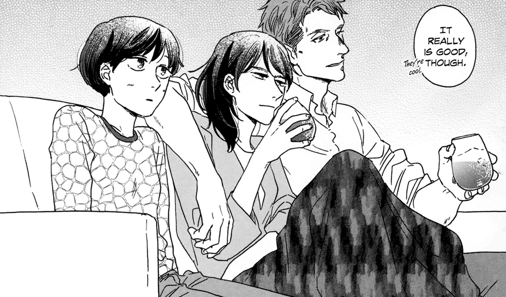 Yamashitart's tweet photo. Watching TV in family https://t.co/2aC3WYpo4A