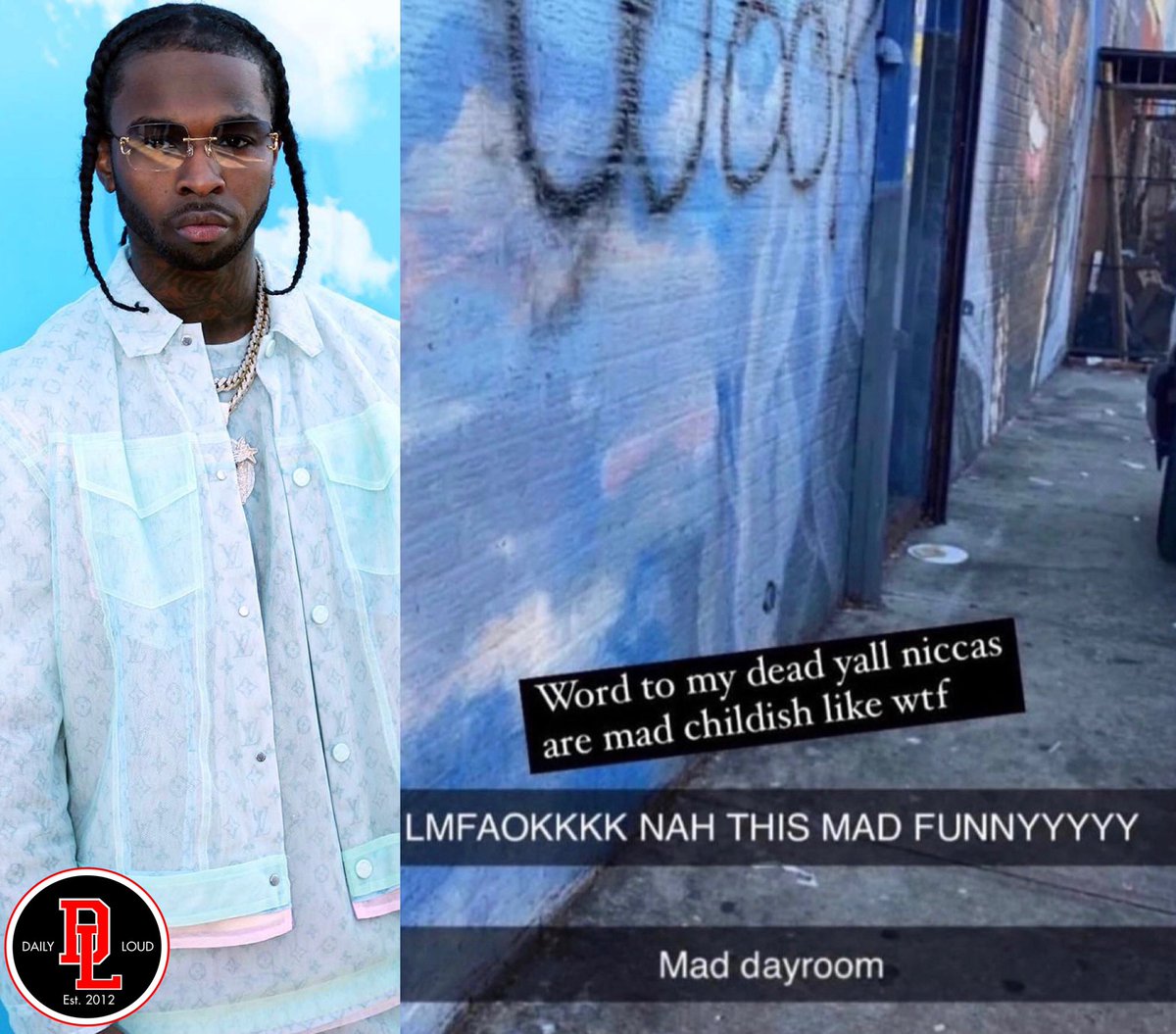 DailyLoud's tweet photo. Someone really vandalized Pop Smoke’s mural in Brooklyn 🤦‍♂️😔 https://t.co/so0647qrZ6