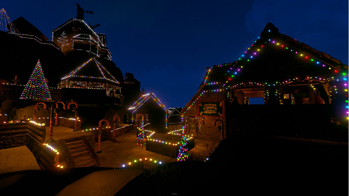 Corrupted94's tweet photo. My small #rustmas2022 village https://t.co/BIRO7w6o70