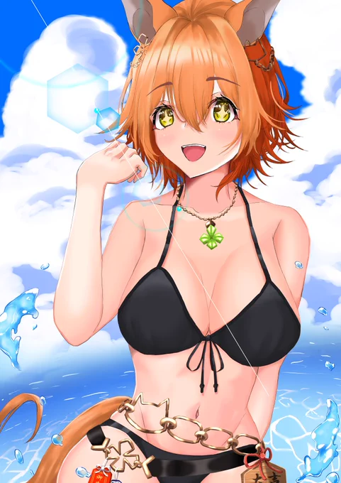 水着フクちゃん!#ウマ娘 #マチカネフクキタル 