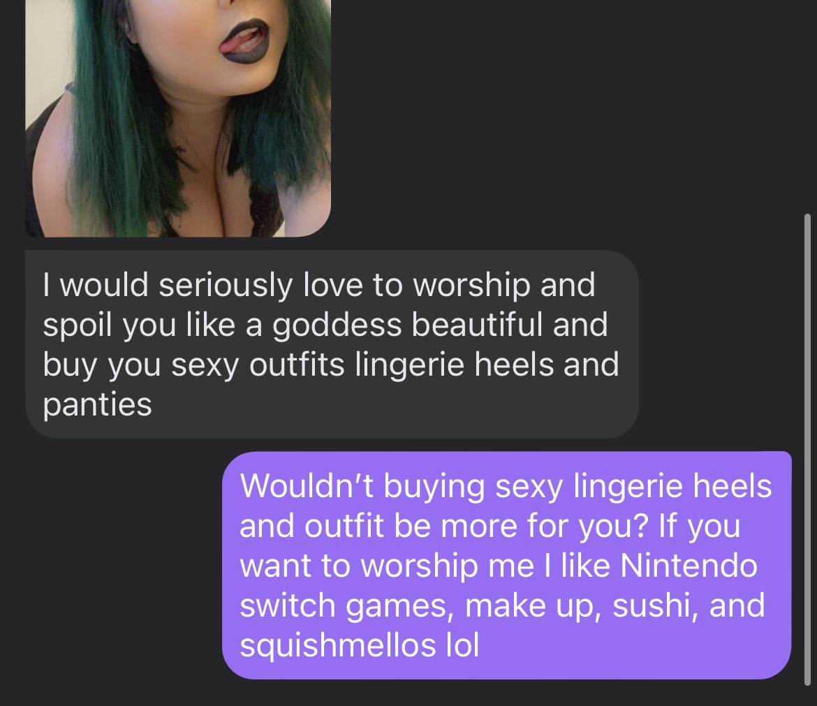 KillerStil3ttos's tweet photo. If you want to worship me get me things I want! Bring the sushi and Disney dream valley! My cash app is waiting $lynnue36 #herepiggypiggy #paypig #domme #findomhumor https://t.co/Xpbq2BmdIc