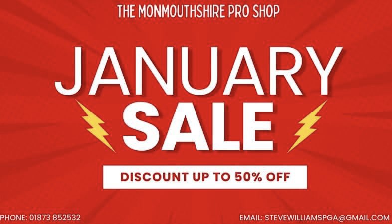 Hands up if you love a SALE 🙋🏼‍♂️

Our BIGGEST ever sale is on it’s way <a href="/MonmouthshireGC/">MonmouthshireGC</a> 💥

More information to follow throughout the day 👀 

#MonmouthshireProShop #JanuarySale #HugeSavings