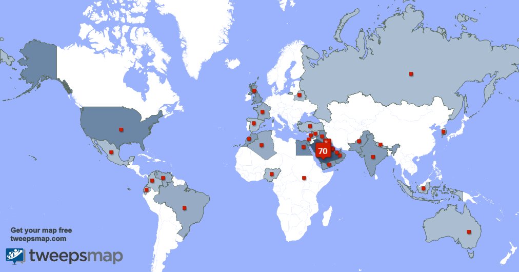 لدي 2 متابعين جدد من الولايات المتحده 🇺🇸, وبلدان أخرى خلال الأسبوع الماضي tweepsmap.com/!abdulrheemlov