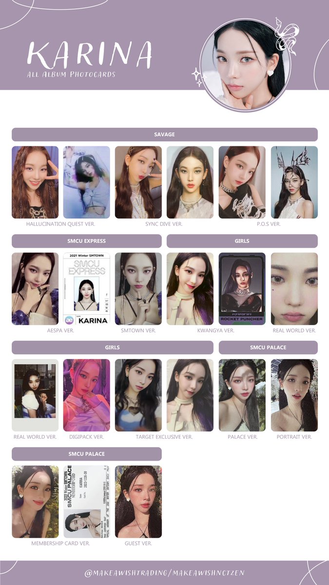 makeawishnctzen's tweet photo. aespa 에스파 photocard template: 
member templates, all korean album photocards (inc. us exclusive pc's)

karina giselle winter ningning
카리나 지젤 윈터 닝닝

- don't crop out the @! thank you :)

HQ: https://t.co/TcvD82Vk7z

#AESPA #KPOP https://t.co/o3U2MtgXXj