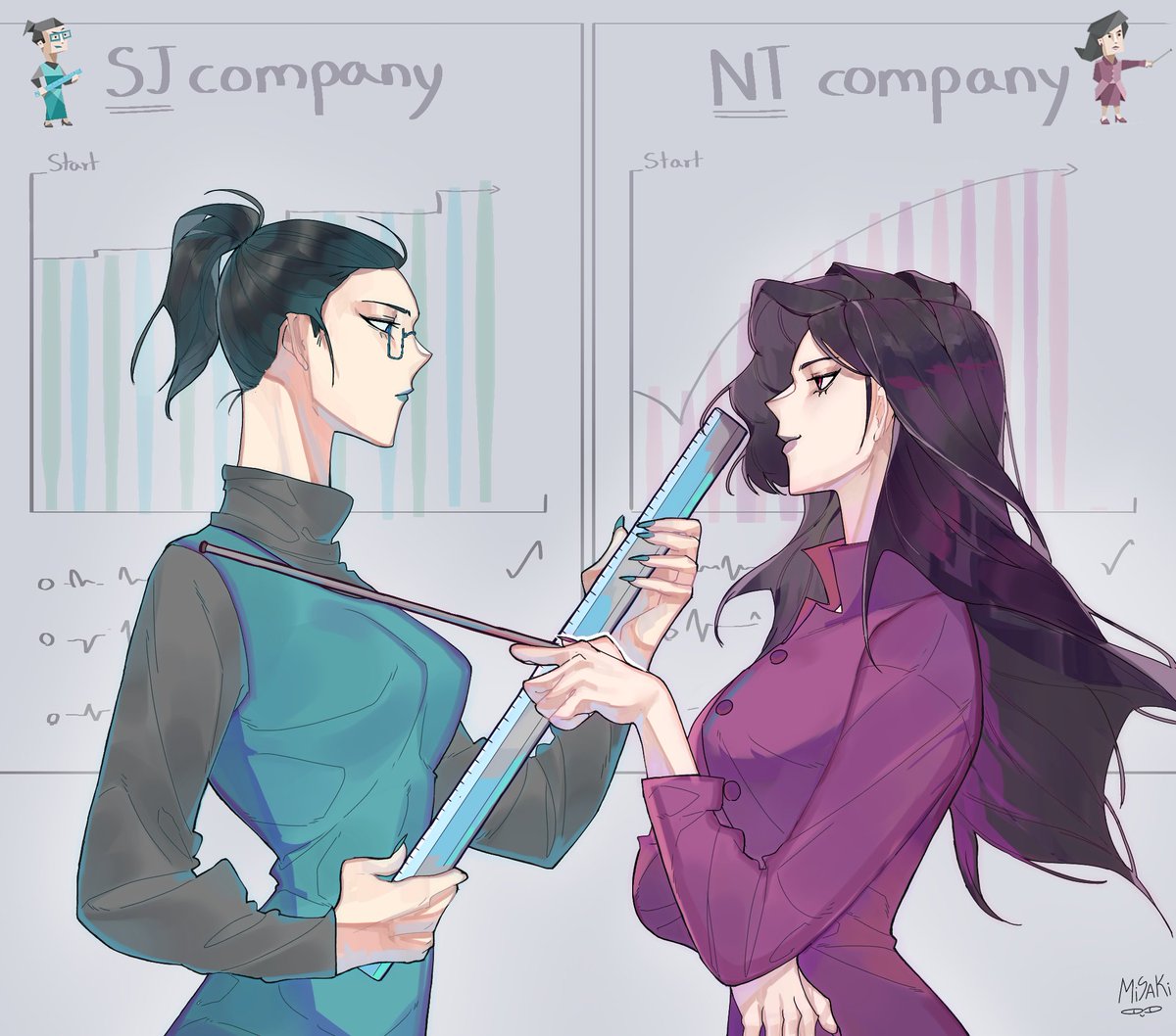 ESTJ x ENTJ art