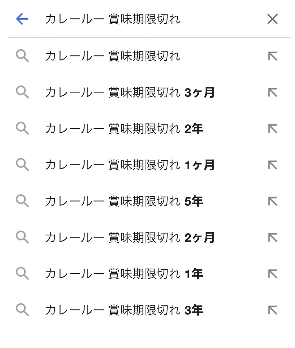 カレールーの賞味期限！検索ワードがレベル高すぎ！！