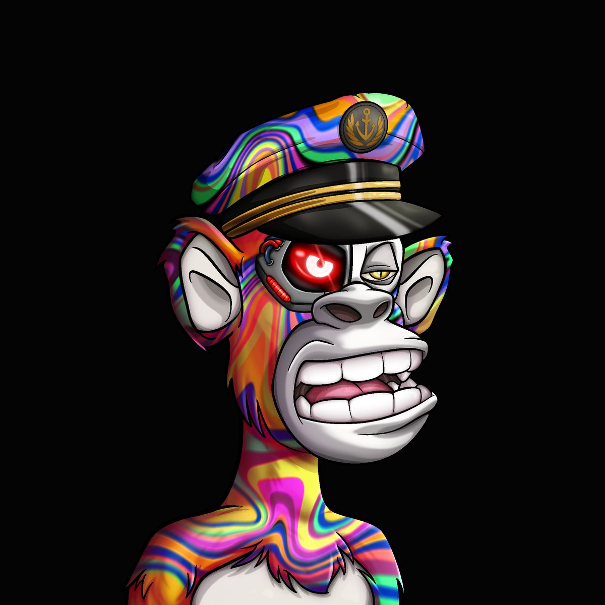 chipm0nkey's tweet photo. Made a big decision this morning and yoinked these two @ProjectRxnegade #RXApes "Monster" and "Captain Trippy McTrippyface" are now immutable on the blockchain.  I now have only six unyoinked apes... https://t.co/a8lkNufKKj