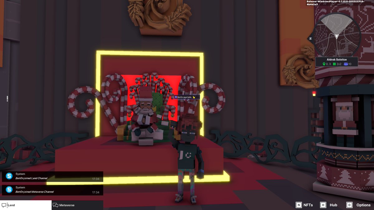 BertonVeblen's tweet photo. @TheSandboxGame I found a Santa in Aldrak Solstice! 🧑‍🎄🎁 I participated in the #SeasonsGreetingsTSB challenge for a chance to win an NFT! https://t.co/TRTOshFhlI