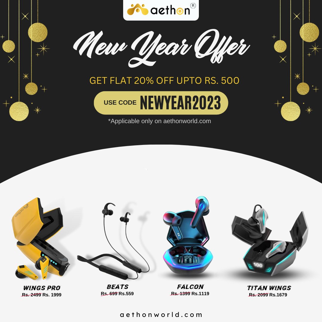 AethonWorld's tweet photo. SPECIAL NEW YEAR OFFER IS HERE!!! ✨✨
Go avail now !!!!
.
.
.
#aethon #aethonworld #Christmas #monster #earphones #titanwings #gaming #music #quality #keepthegameon #keepthegameonwithaethon https://t.co/xVOEy8hahA