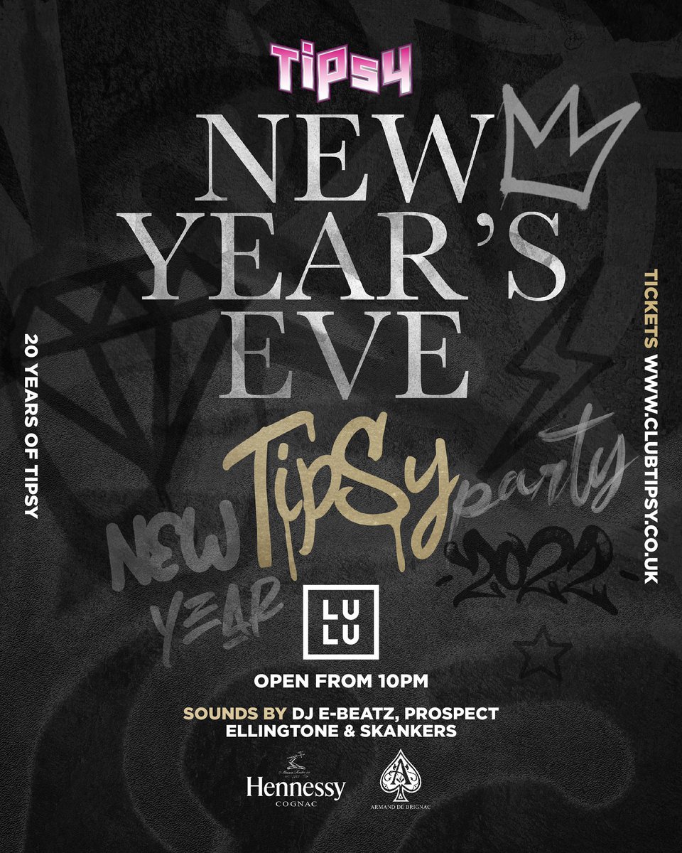 NYE at Club Tipsy 👊 ticket link in bio, SELL OUT EVENT
