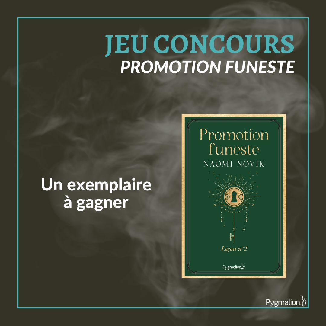 ed_Pygmalion's tweet photo. #jeuconcours 
Pour tenter de remporter 1 ex. de "Promotion funeste" de Naomi Novik, rien de plus simple :
👉 Follow;
👉 RT.
Le gagnant sera tiré au sort et contacté par MP lundi. Bonne chance 🍀
#naominovik #scholomance #fantasy #fantastique #livres #livreaddict #book #books https://t.co/Y8lwqCfwmc