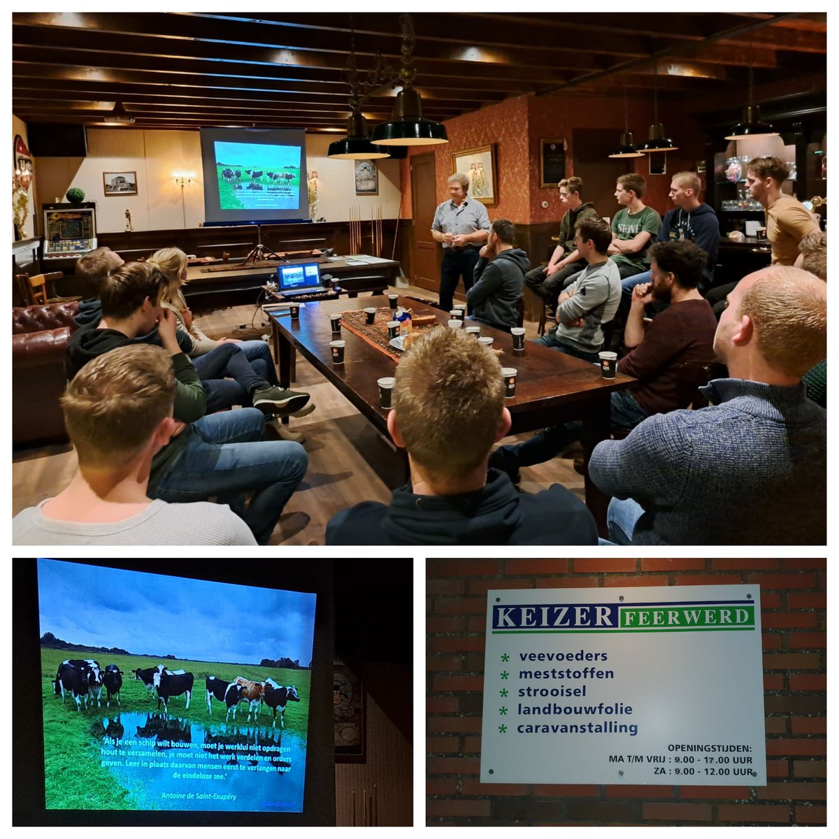 Gisteravond de laatste bijeenkomst van 2022. Met een clubje jonge boeren uit het Middag Humsterland in gesprek over de toekomst van de landbouw. Hun toekomst dus! Gastvrij ontvangen bij Keizer in Feerwerd.