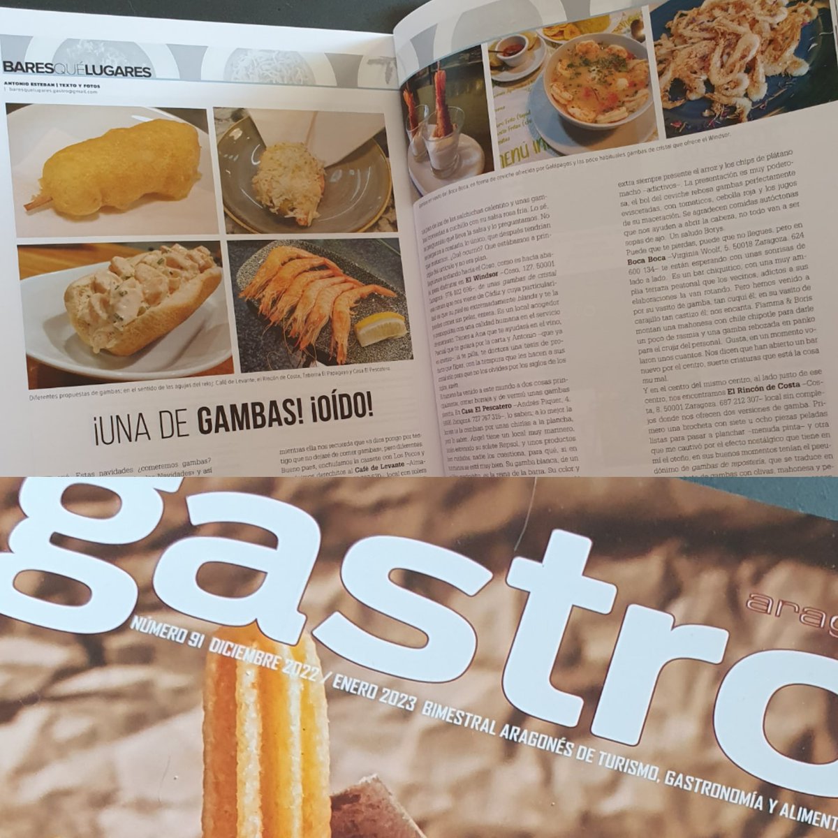 De nuevo en quioscos, la "trepidante" aventura de #baresquelugares para <a href="/gastroaragon/">gastroaragon</a> 
Disfrútensen! 😘😘