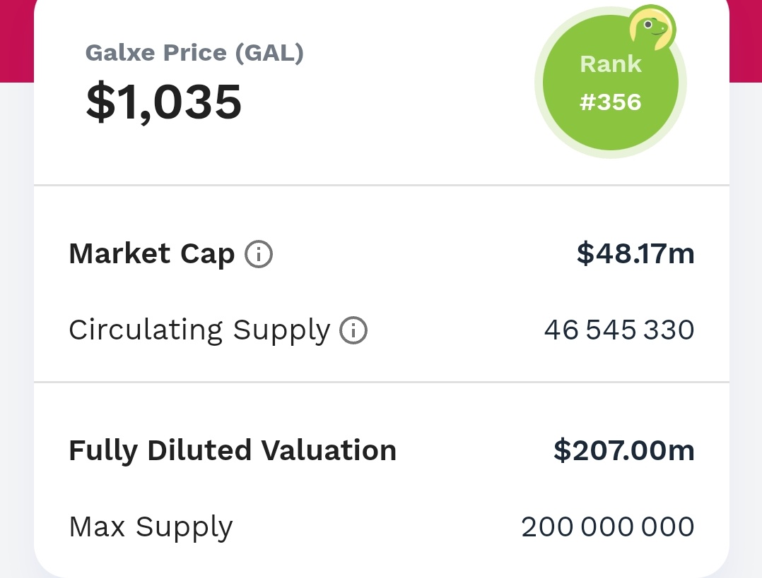 cryptostep7's tweet photo. أقل من 3 ساعات و سيتم ضخ 192308 من عملة GAL#
وهو ما يمثل %0,1 من إجمالي العملات (max supply)

#bitcoin #cryptotrading #Solana
 #cryptocurrency #btc #nfts #gal #crypto
#عملة #العملات https://t.co/g41lgNkJ15