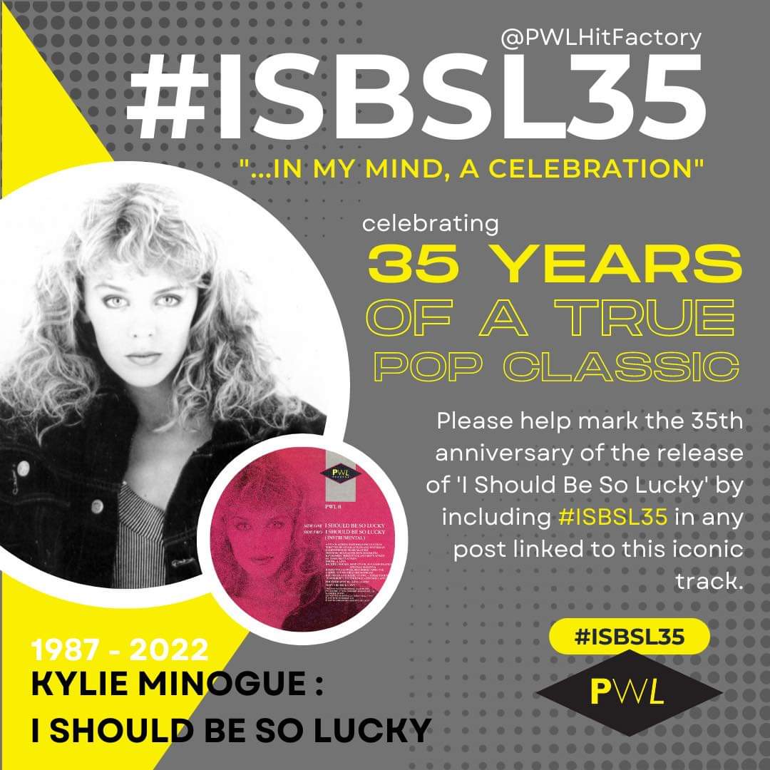I still have my original record , absolute legend @kylieminogue #ISBSL35  pop princess , @mikestockmusic @MIKE_STOCK_HQ #KylieMinogue #stockaitkenandwaterman #ishouldbesolucky #popprincess #1987