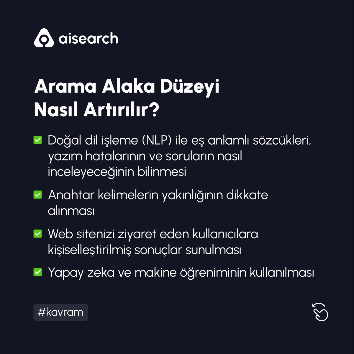 Web sitelerde kullanıcılara doğru arama sonuçlarını sıralamak için arama alaka düzeyi büyük önem taşımaktadır.🔎 Peki arama alaka düzeyi nedir, neden önemlidir ve nasıl artırılır?🎯
.
.
.
.
#eticaret #eticaretsitesi #aramamotoru #satış #yapayzeka #dijitalpazarlama #siteiçiarama