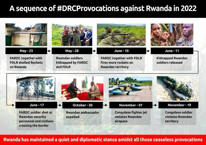 CyizaLiza's tweet photo. We denounce the International community's hypocrisy, double standards; Their urge to protect their foreign, selfish ambitions & interest in DRC over shadowing what is at stake: If tables were turned & DRC was in our position, the commotion would be overwhelming. #DRCProvocations https://t.co/OjrZQpyuKQ